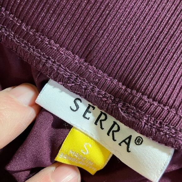 Serra, straight legged, burgundy color, pockets, excellent condition, size small - Picture 2 of 3